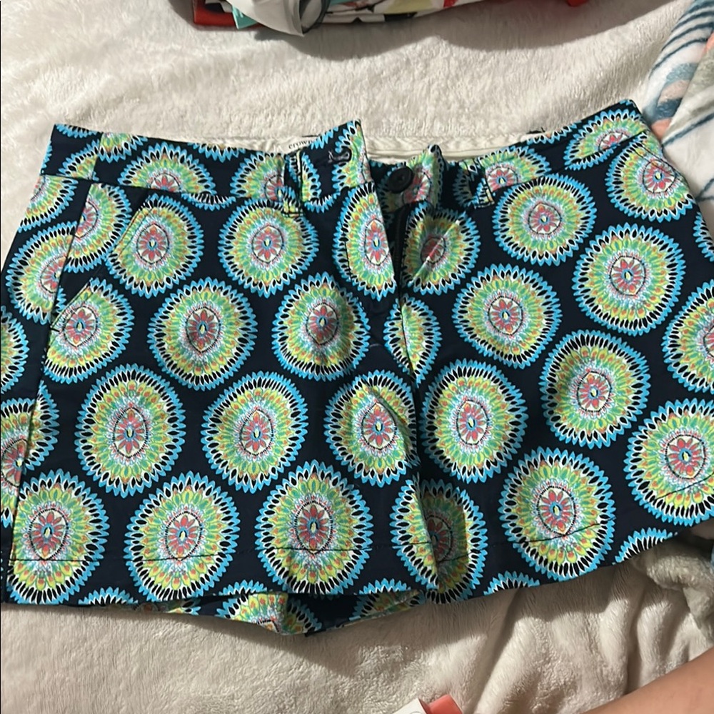 Crown & Ivy Multicolor Patterned Shorts